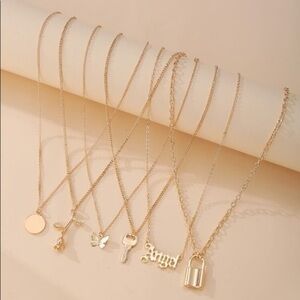 NEW!! 💛 6pc Charm Necklaces